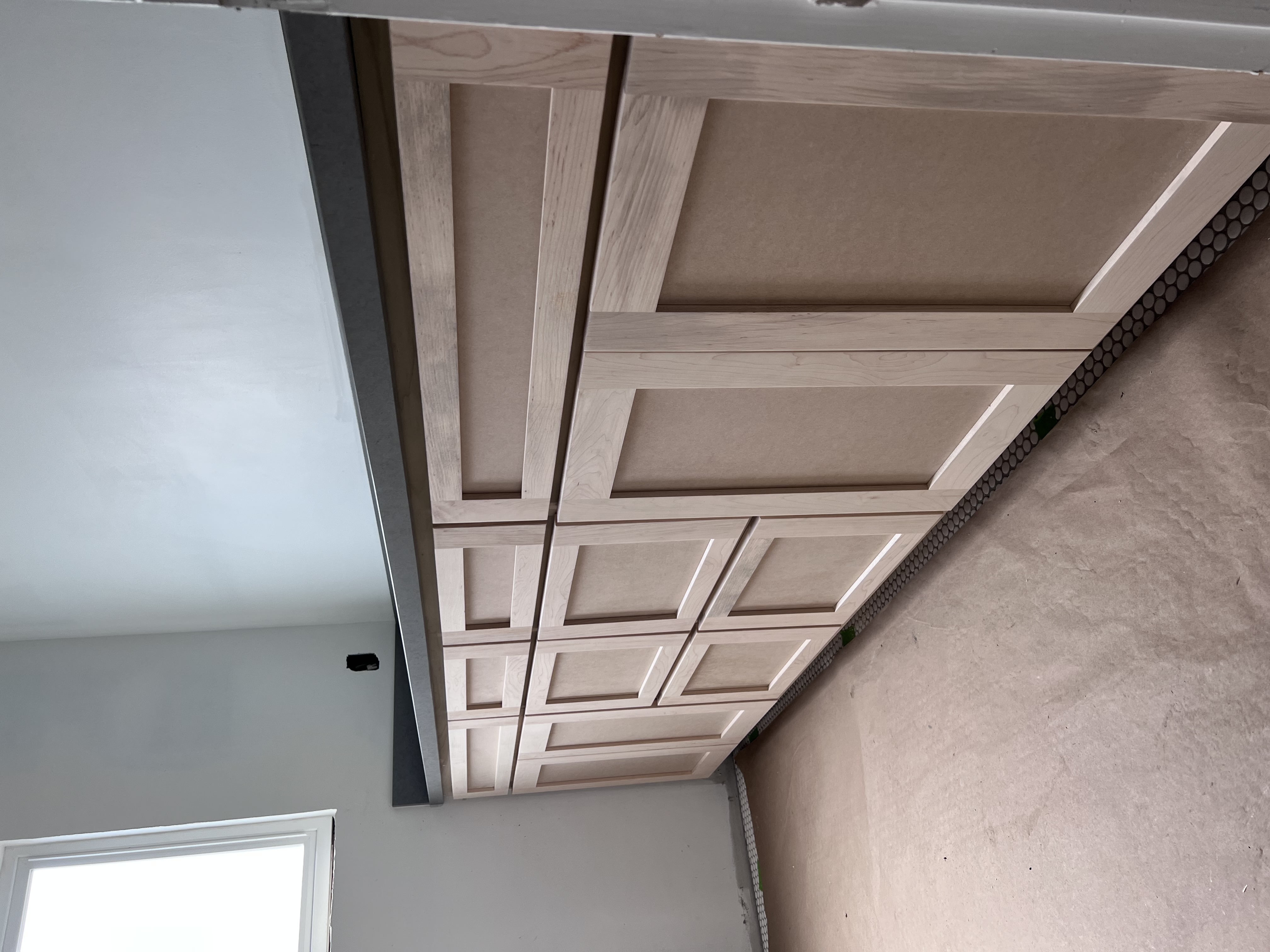 Decorative wall paneling and wainscoting detail